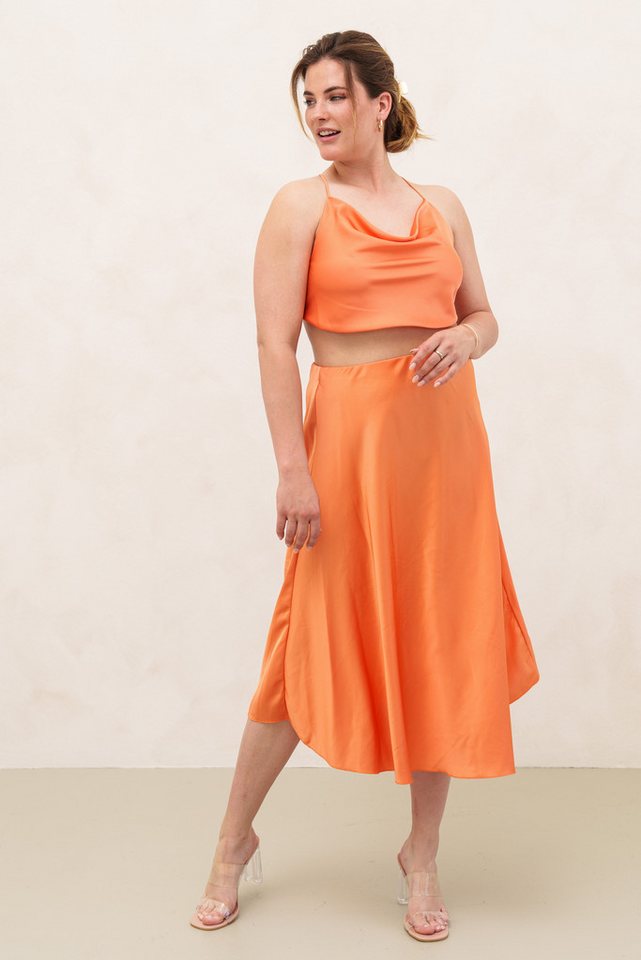 Lelü Fashion Satinrock Satinrock Ibiza mit elastischem Gummibund von Lelü Fashion