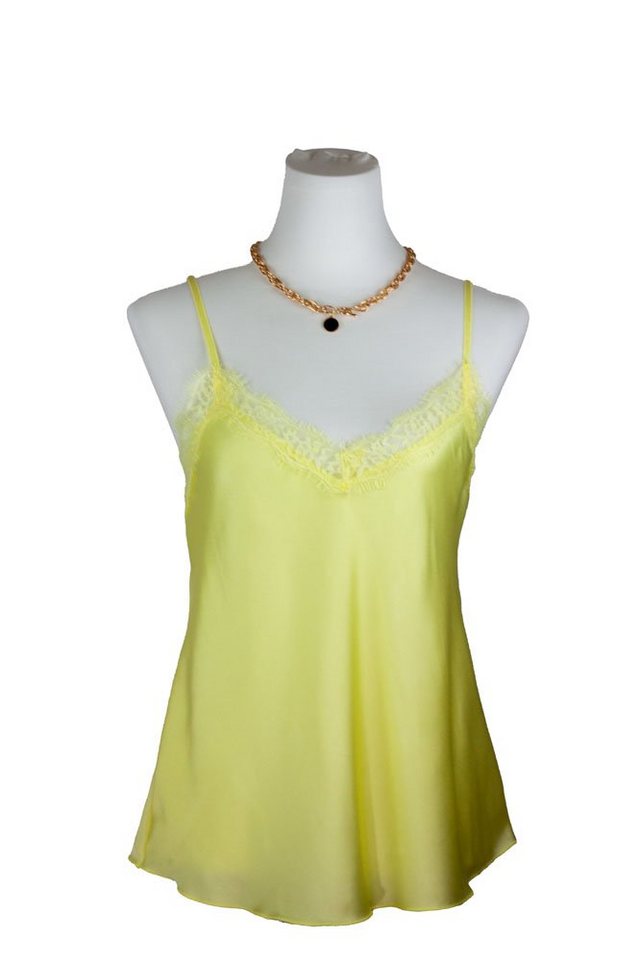 Lelü Fashion Spitzentop Satintop mit Spitze mit zarter Spitze vorn von Lelü Fashion