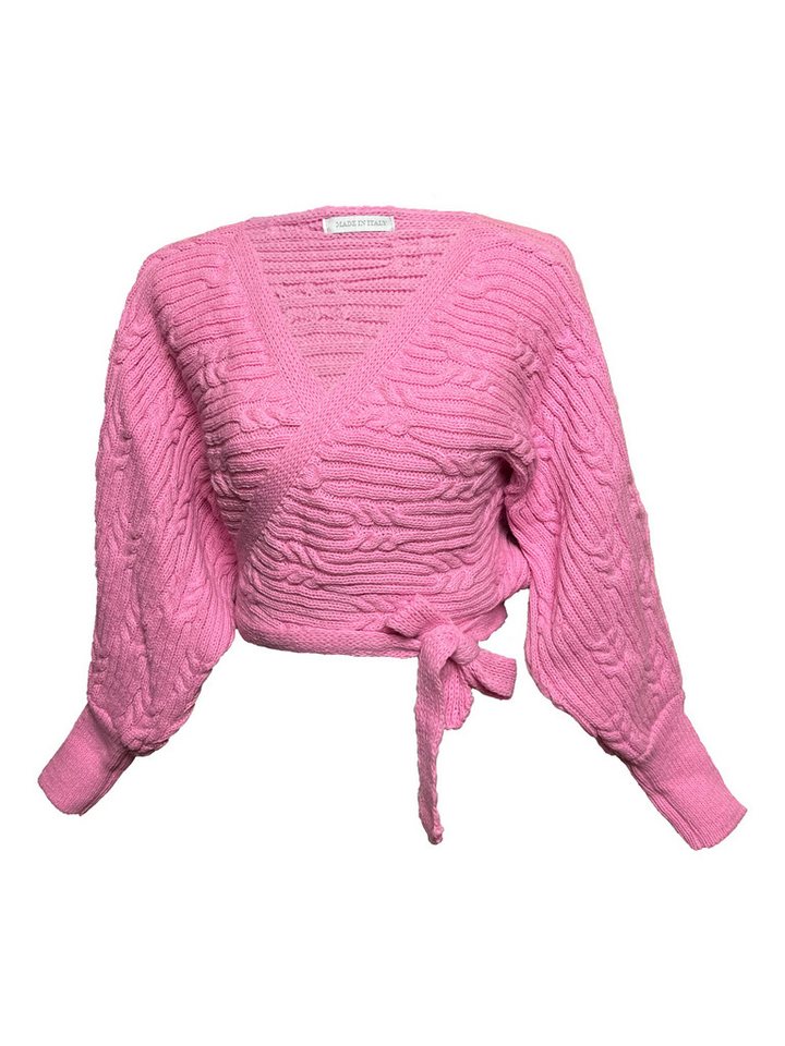 Lelü Fashion Wickelstrickjacke Strickjacke mit Bindeband (1-tlg) von Lelü Fashion