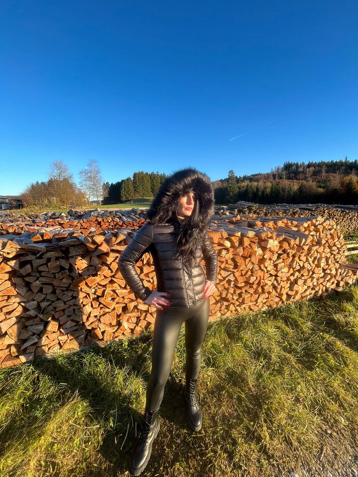 Lelü Fashion Winterjacke mit abtrennbarer Kapuze (1-St) mit abnehmbarer Kapuze von Lelü Fashion