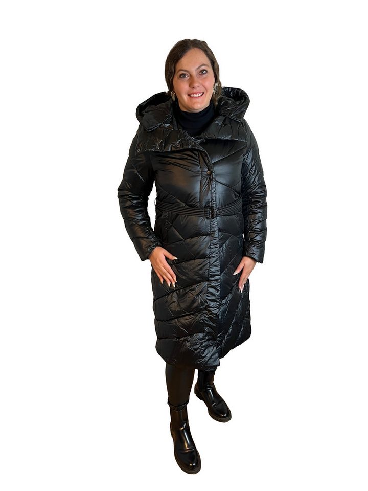 Lelü Fashion Wintermantel mit Gürtel mit abnehmbarer Kapuze, mit Stehkragen von Lelü Fashion
