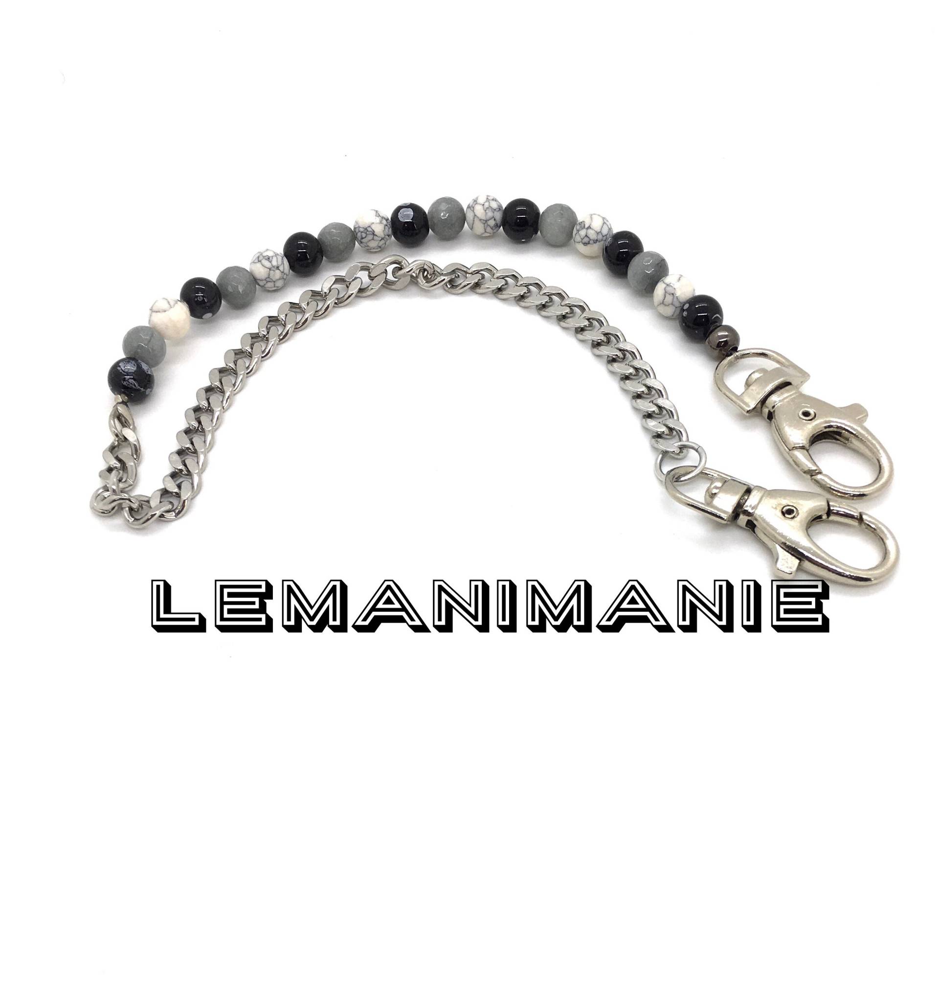 Herren Jeans Kette Schwarz-Weiß Herren Jeans Kette Schwarz-Weiß von Lemanimanie