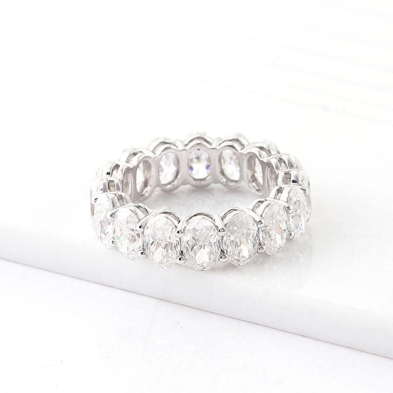 Silber Ovalschliff Ring - 925 Vergoldet Def Moissanit Silber Ovalschliff Ring - 925 Vergoldet Def Moissanit von Lemarjewellers