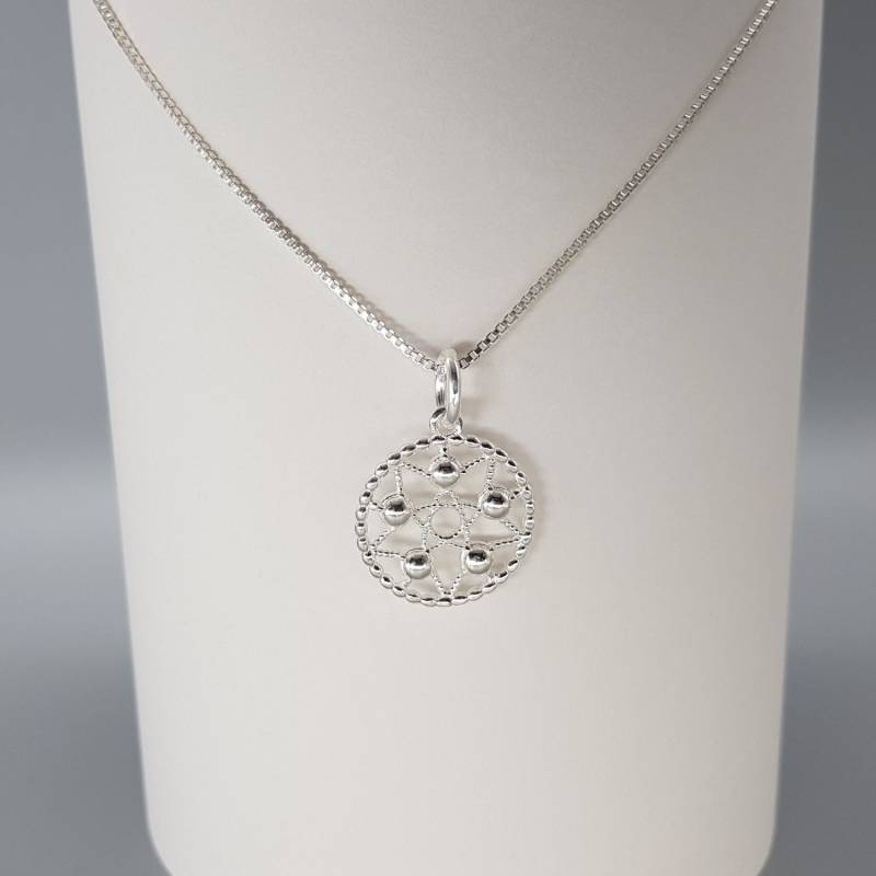 Anhänger Silber Sterne Und Kugeln Mit Kette, Beide 925 Sterlingsilber Anhänger Silber Sterne Und Kugeln Mit Kette, Beide 925 Sterlingsilber von LemasBling
