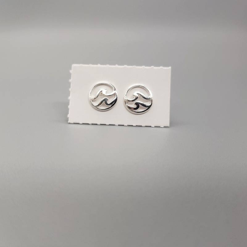 Ohrstecker Silber Doppelwelle Massiv Sterlingsilber Ohrstecker Silber Doppelwelle Massiv Sterlingsilber von LemasBling