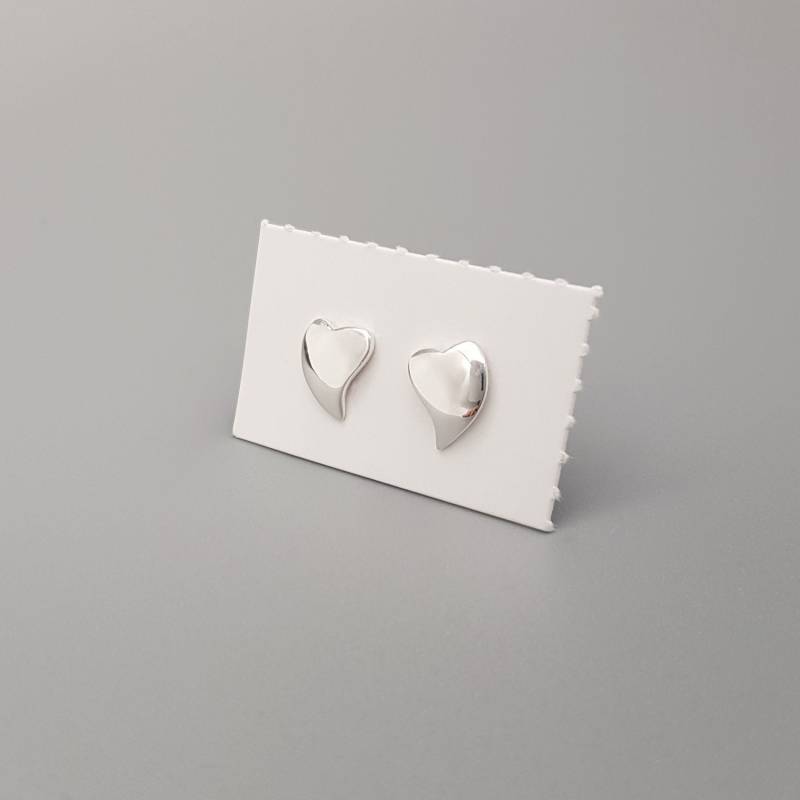 Ohrstecker Silber Geschwungene Herzen Massiv Sterlingsilber von LemasBling