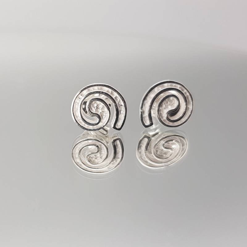 Ohrstecker Silber Spiralen Massiv Sterlingsilber Ohrstecker Silber Spiralen Massiv Sterlingsilber von LemasBling