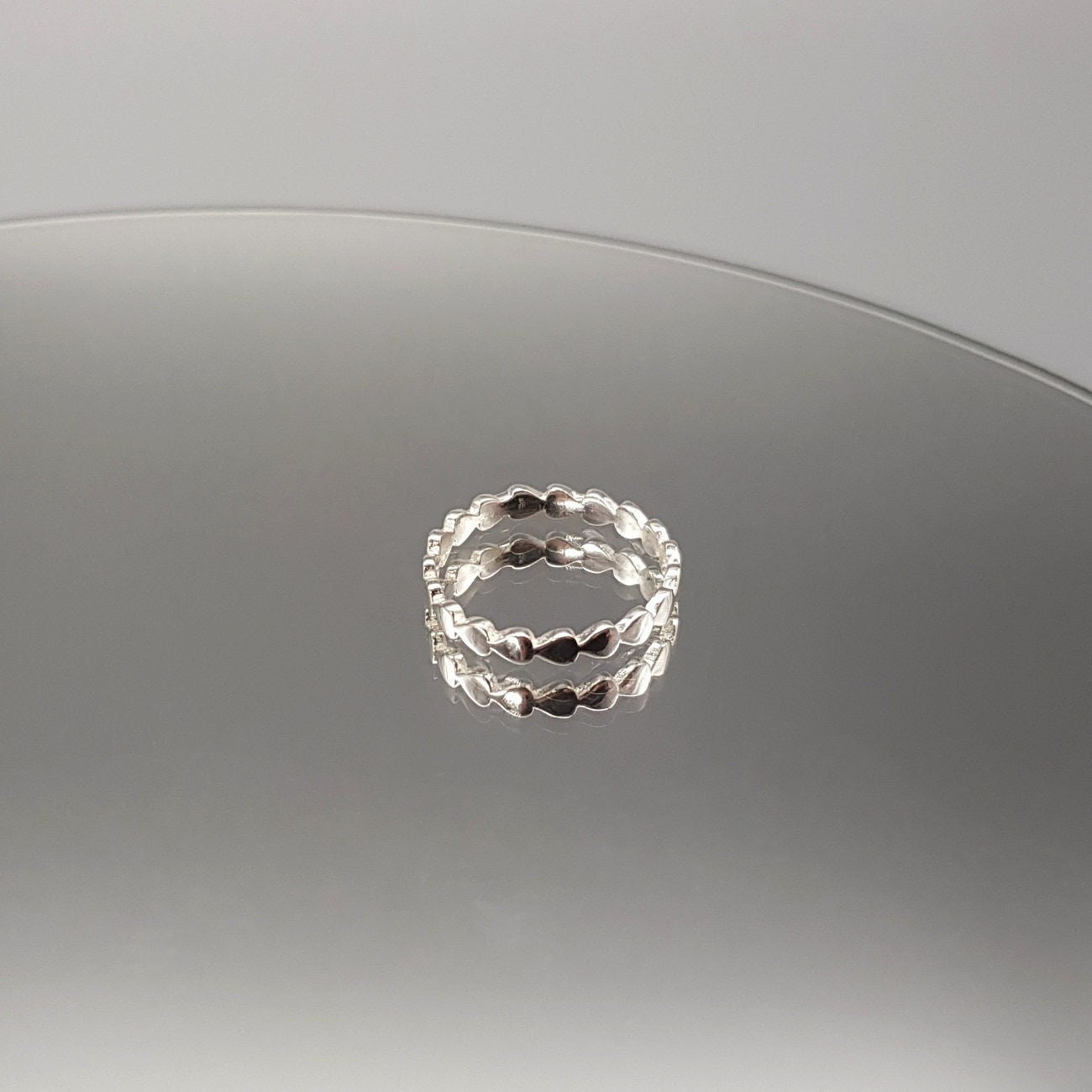 Ring Silber Glänzend Stilisierte Herzen Sterlingsilber Ring Silber Glänzend Stilisierte Herzen Sterlingsilber von LemasBling