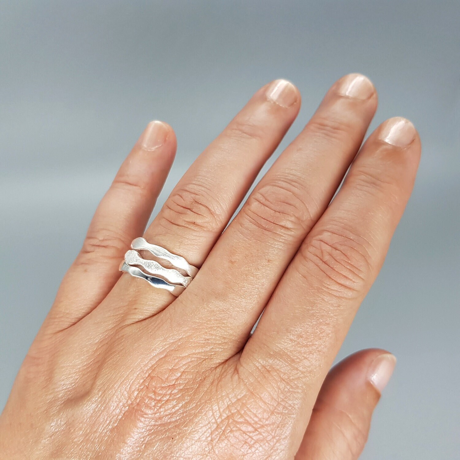 Ring Silber Ringset Stapelbar 3Er Set Sterlingsilber Ring Silber Ringset Stapelbar 3Er Set Sterlingsilber von LemasBling