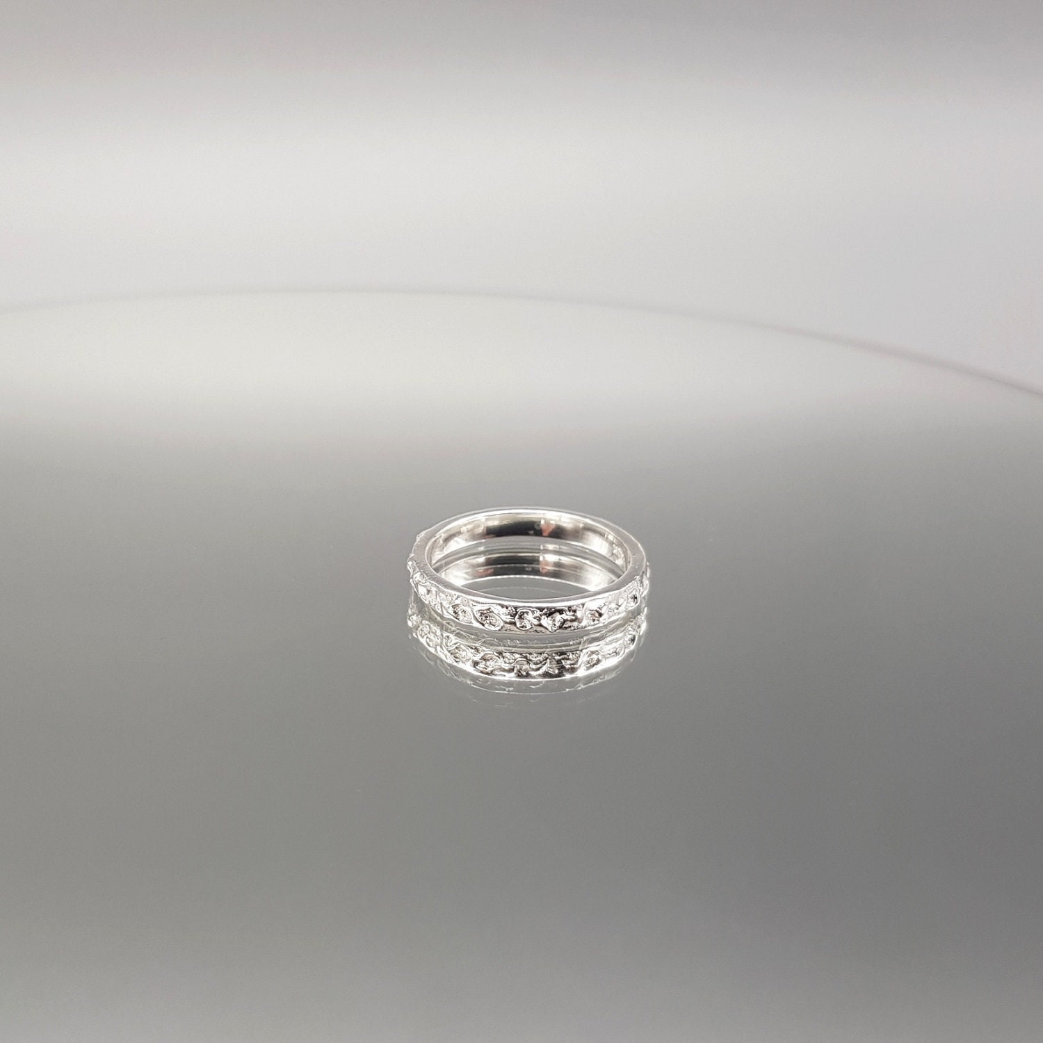 Ring Silber Strukturmuster Glänzend Sterlingsilber Ring Silber Strukturmuster Glänzend Sterlingsilber von LemasBling