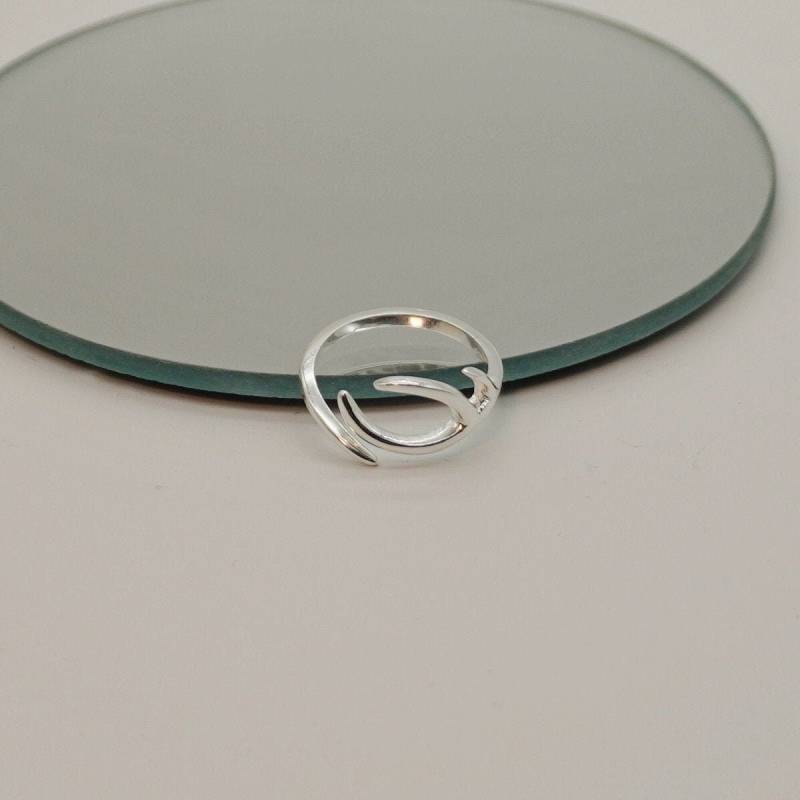 Ring Silber Welle Sterlingsilber Ring Silber Welle Sterlingsilber von LemasBling