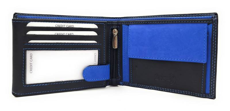 Lemasi Geldbörse echt Leder Portemonnaie mit RFID Schutz Economy Line von Lemasi