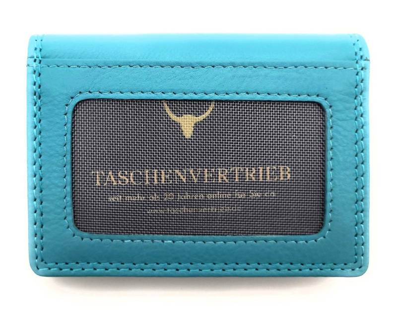 Lemasi Kartenetui Kreditkartenetui aus Nappaleder mit RFID-Schutz & Ausweisfenster von Lemasi