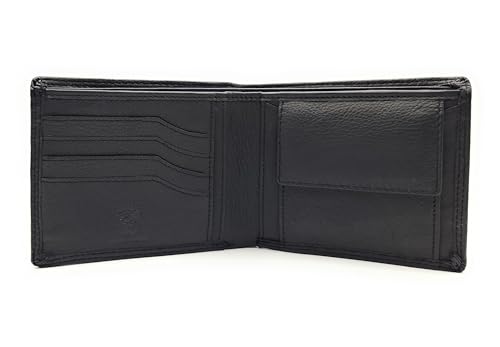 Herren Geldbörse aus echtem Rindnappa-Leder – RFID-Schutz, Reißverschlussfach im Scheinfach, 10 Kartenfächer, Münzfach mit Chipfach, Klassische Lederbörse – Geschenkbox von Lemasi