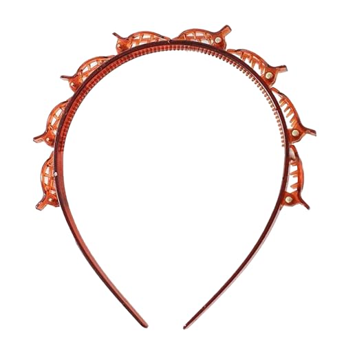 Lembeauty Haare -Stirnband, Stirnband mit angeschlossenen Clips - Haarband mit Clips | Weave Pony Zahngeflechtes Werkzeug für geschichtete Wendungen Reise nach Hause Arbeit Lembeauty Haare -Stirnband, Stirnband mit angeschlossenen Clips - Haarband mit Clips | Weave Pony Zahngeflechtes Werkzeug für geschichtete Wendungen Reise nach Hause Arbeit von Lembeauty