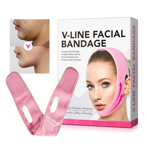 Lembeauty V-Gesichtsverband, Kinnriemen für Facelift, Schlafender V-förmiger Facelifting-Bandverband, Sleeping Face V Shaper Gesichtsschlankheitsverband für Frauen, Männer Lembeauty V-Gesichtsverband, Kinnriemen für Facelift, Schlafender V-förmiger Facelifting-Bandverband, Sleeping Face V Shaper Gesichtsschlankheitsverband für Frauen, Männer von Lembeauty