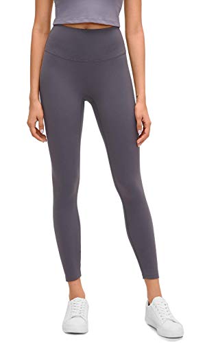 Lemedy Damen hohe Taille Tight Yoga Pants Workout sportliche Leggings (Grau, M) von Lemedy