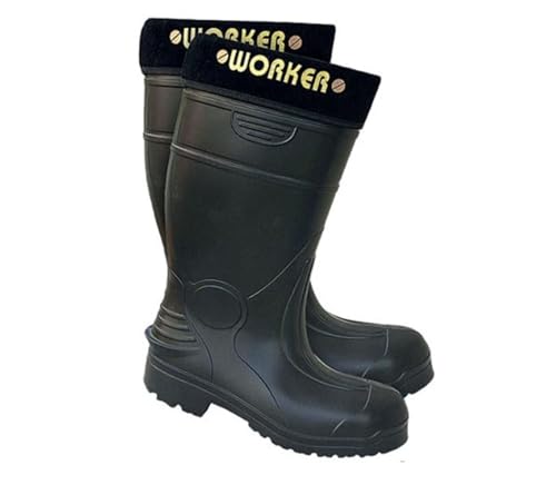 Lemi Sicherheitsstiefel Gummistiefel Winterstiefel Gefüttert Winterschuhe (BLWORKER) (39 EU) von Lemi