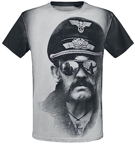 Lemmy Kilmister Side Männer T-Shirt altweiß/grau M 100% Baumwolle Band-Merch, Bands von Lemmy
