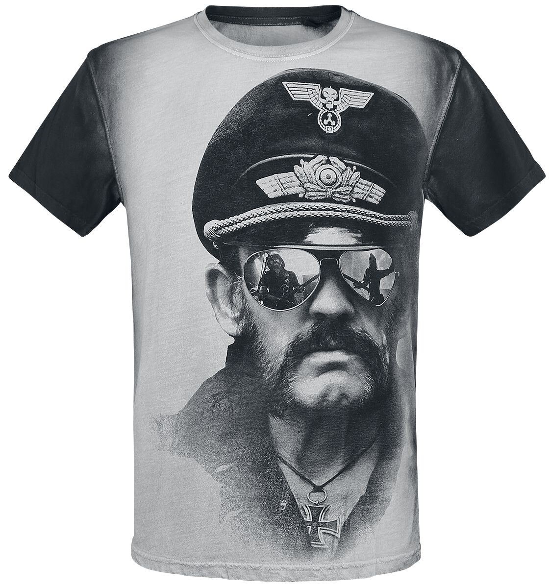 Lemmy T-Shirt - Kilmister Side - S bis XXL - für Männer - Größe S - altweiß/grau  - Lizenziertes Merchandise! von Lemmy