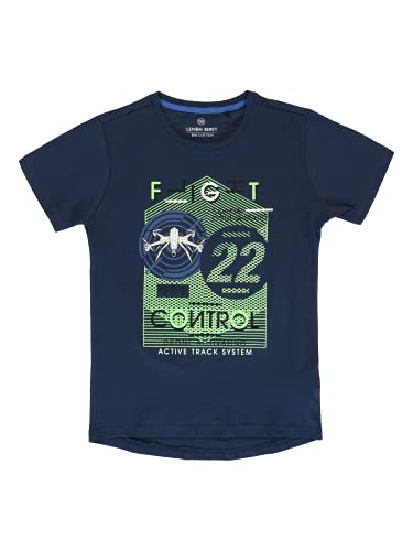 Lemon Beret Jungen Teen Boys T-Shirt, Blau (Dress Blues), 12 Jahre von Lemon Beret