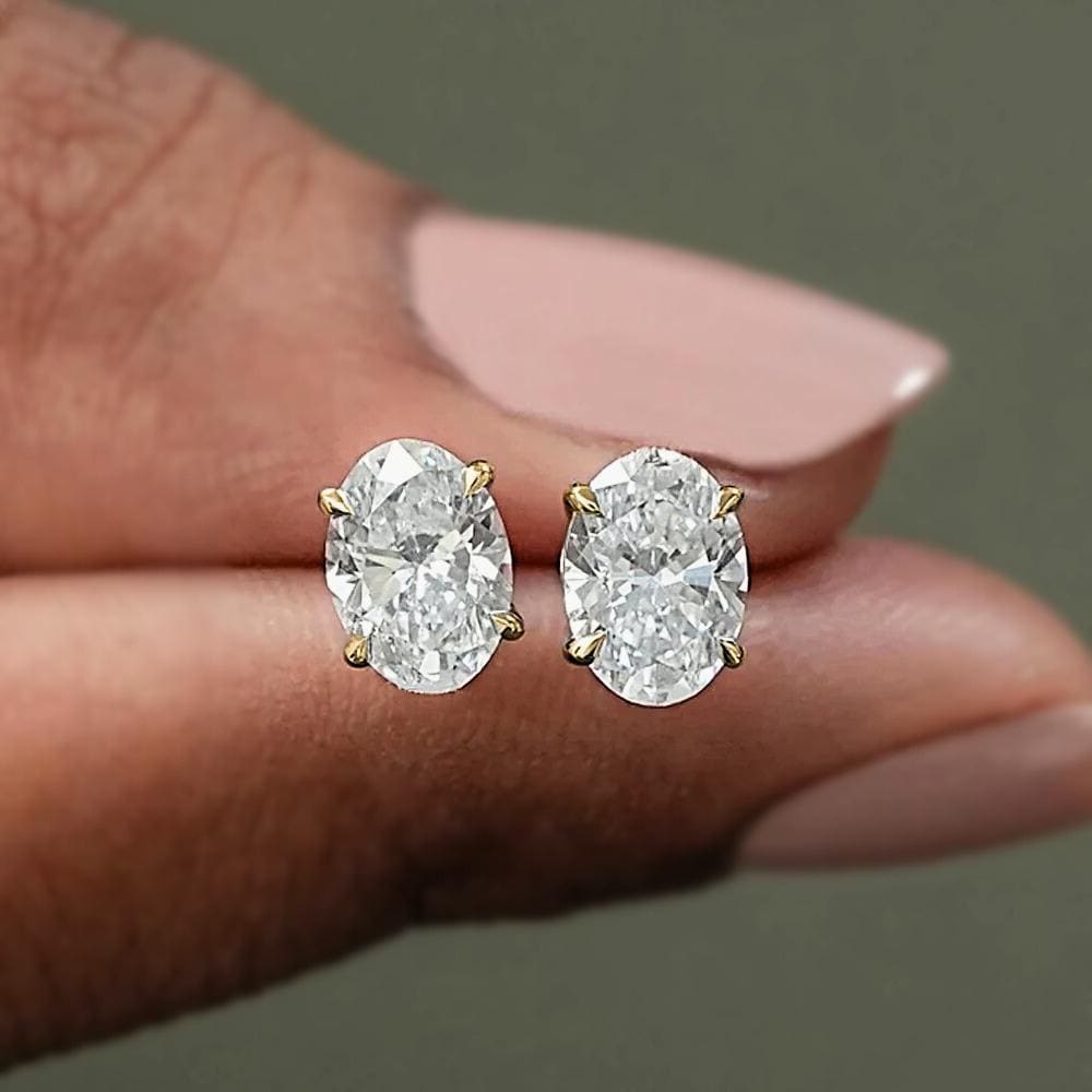 Moissanit Ohrstecker Ohrringe 925 Sterling Silber Solitär, Gra Zertifiziert Moissanit Ohrstecker Ohrringe 925 Sterling Silber Solitär, Gra Zertifiziert von LemonLuxStudio