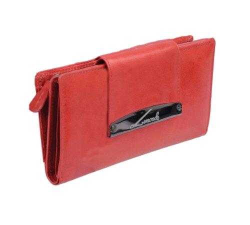 Damenlangbörse LEMONDO in Echt-Leder rot, 9x17cm Damenlangbörse LEMONDO in Echt-Leder rot, 9x17cm von Lemondo