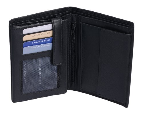 Kombibörse LEMONDO, in Echt-Leder, schwarz, 13x10cm Kombibörse LEMONDO, in Echt-Leder, schwarz, 13x10cm von Lemondo
