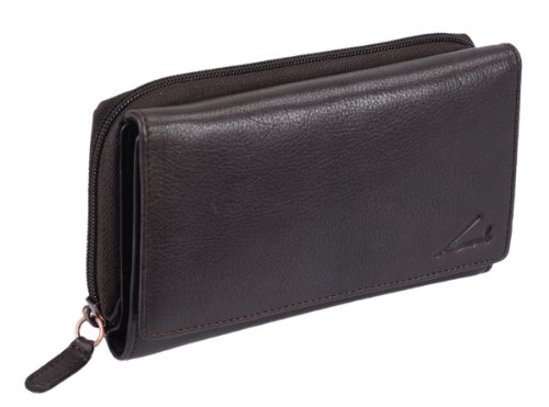 Lemondo Damenlangbörse, Echt-Leder, braun, 16x9,5cm Lemondo Damenlangbörse, Echt-Leder, braun, 16x9,5cm von Lemondo
