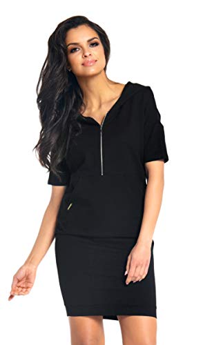 Lemoniade Damen Sommerkleid in angesagtem Design Made in EU, Modell 6 Schwarz, S (36) von Lemoniade