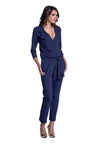 Lemoniade eleganter Jumpsuit mit modischem Schnitt und ausgefallenen Details, Modell 3 Navy, Gr. L von Lemoniade