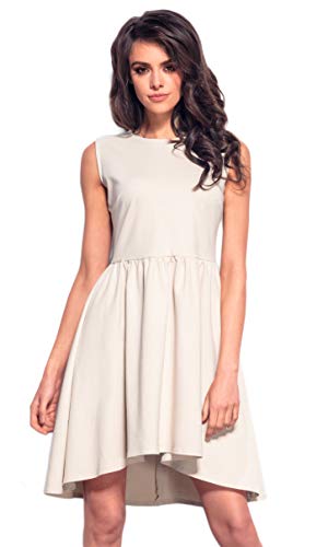 Lemoniade Elegantes Sommerkleid mit raffinierten Schnitten und in vielen Farben, Modell 9 Beige, Gr. S von Lemoniade