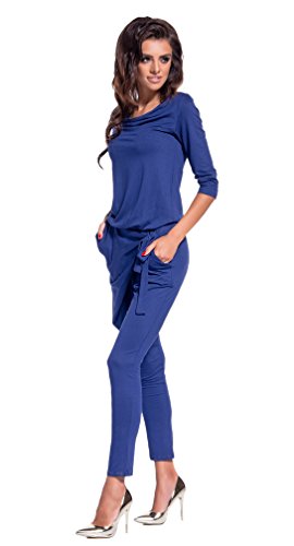Lemoniade eleganter Jumpsuit mit modischem Schnitt und ausgefallenen Details, Modell 2 Navy, Gr. L von Lemoniade
