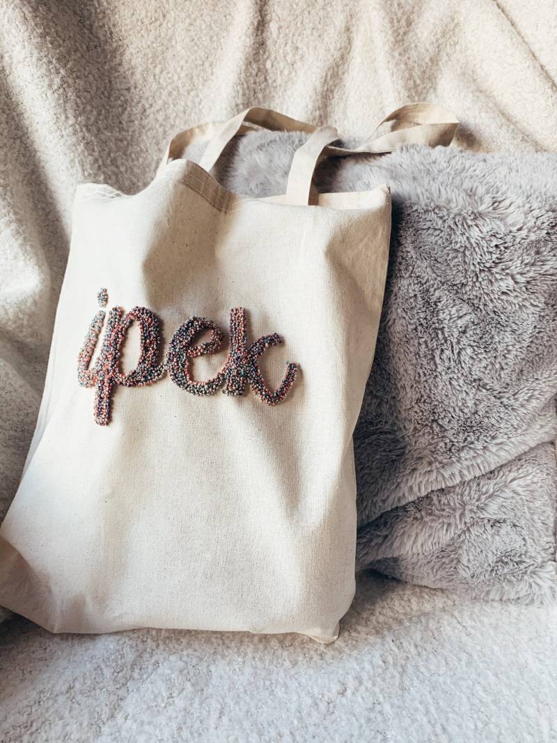 stanznadeltasche, Personalisierte Punchnadeltasche von Lemonidea