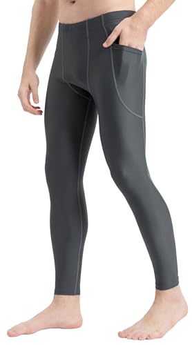 LSF 50+ Herren Surfleggings Sonnenschutz Schwimmhose, Grau, XL von Lemorecn