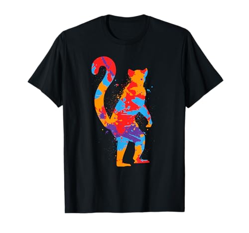 Lemur Bunt Madagaskar Katta Damen Mädchen Lemuren Kinder T-Shirt Lemur Bunt Madagaskar Katta Damen Mädchen Lemuren Kinder T-Shirt von Lemur Madagaskar Katta Zootiere Lemuren