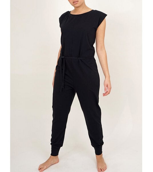 Lena Schokolade Jumpsuit Overall schwarz versch. Kordeln aus Bio-Jersey von Lena Schokolade