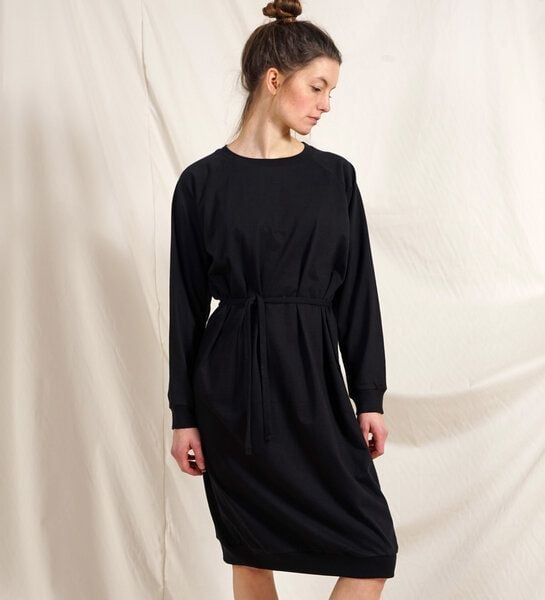 Lena Schokolade Long Pulli Dress schwarz aus Bio-Baumwolle von Lena Schokolade