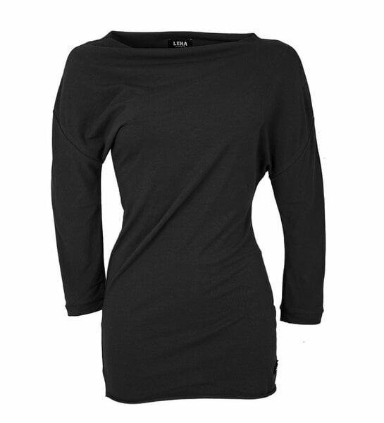 Lena Schokolade Oberteil asymmetrisch schwarz Bio Jersey von Lena Schokolade