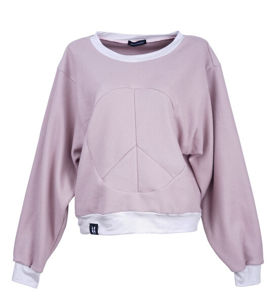 Lena Schokolade Peace Pullover Bio Cord Sweat lilac von Lena Schokolade