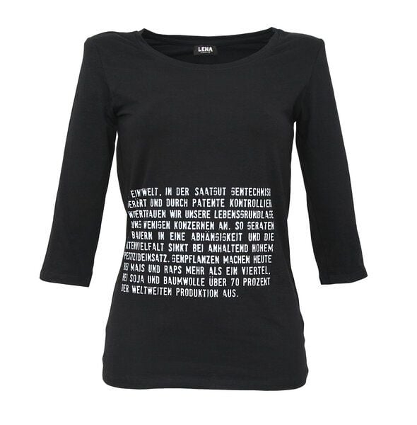 Lena Schokolade Sleeve Shirt "Aufklärer" schwarz von Lena Schokolade