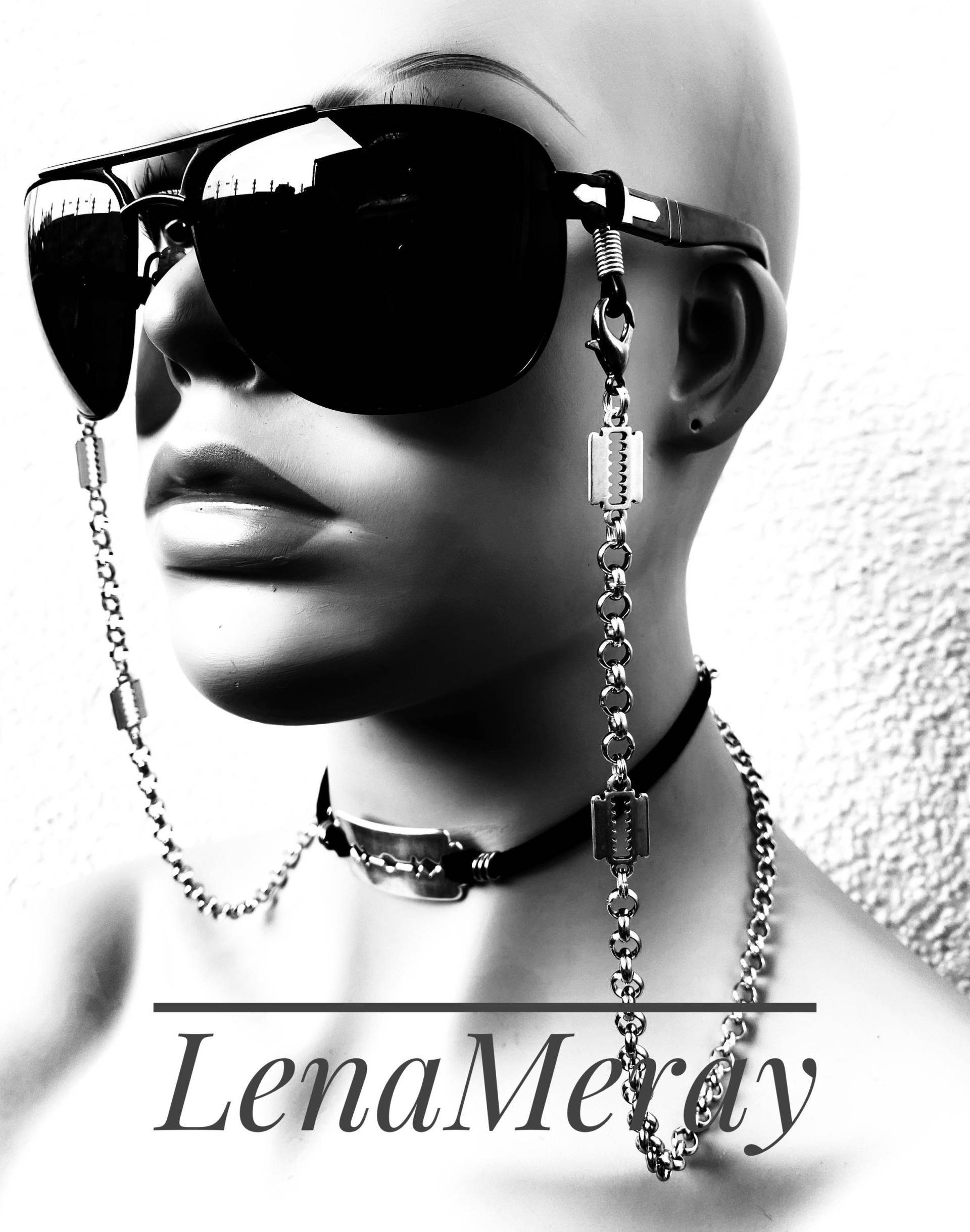 stilvolle Sonnenbrillen Kette Maskenhalter Lanyard - Unisex Gesichtsmaske Halskette von LenaMerayAtelier