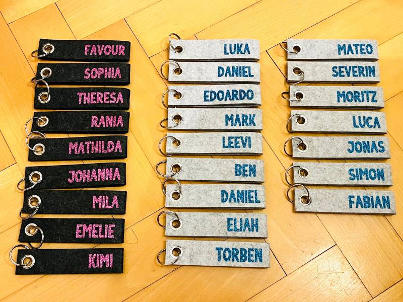 Schöne Schlüsselanhänger Filz Personalisiert Mit Namen Klasse Abschied Verabschiedung Geschenkidee Schüler Klassengeschenk Abschiedsgeschenk Schöne Schlüsselanhänger Filz Personalisiert Mit Namen Klasse Abschied Verabschiedung Geschenkidee Schüler Klassengeschenk Abschiedsgeschenk von LenaandFriendsShop