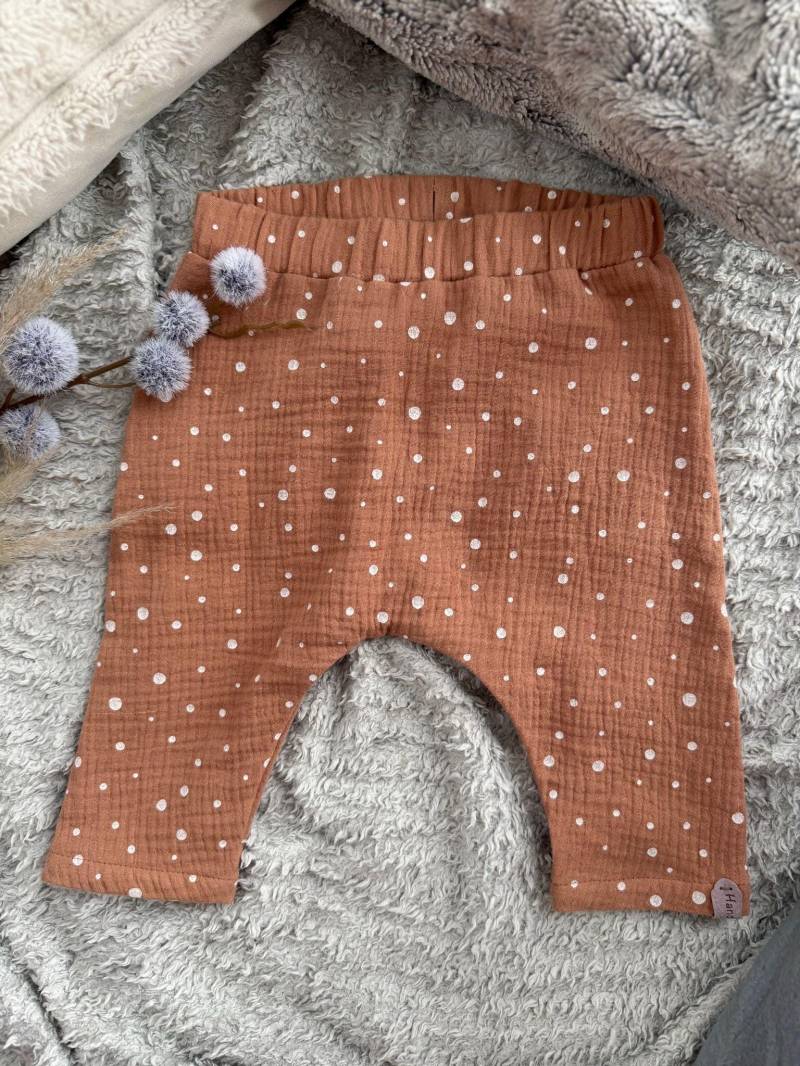Musselin Hose Kinder - Sommer Pumphose Aus Baumwolle Handgemachte Babyhose & Kleinkindhose von LenasNaehkreation