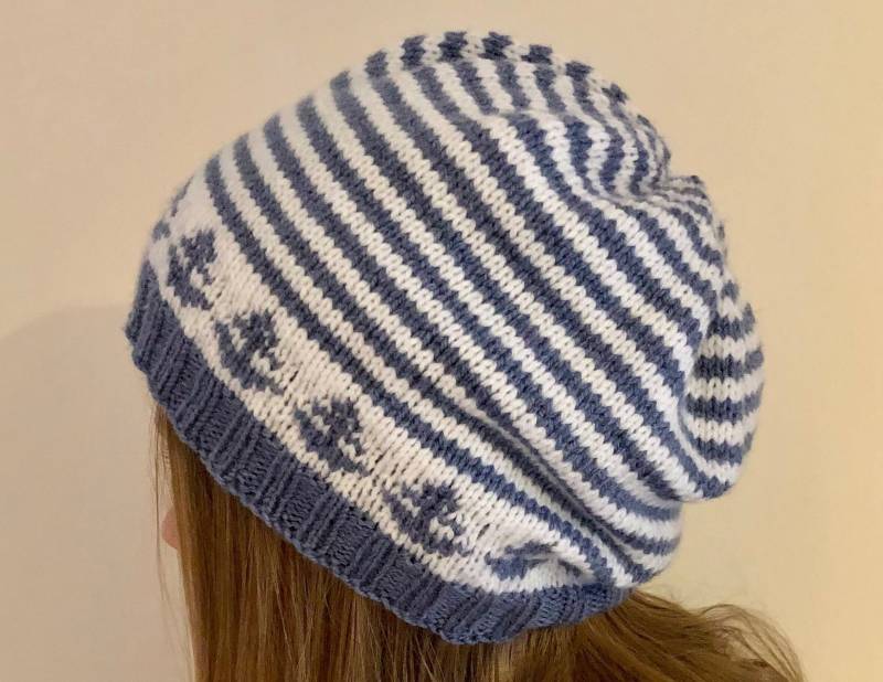 Maritime Beanie "Anchors Aweigh" Mit Ankern Und Streifen in Verschiedenen Farben Aus Polyacryl - Vegan Maritime Beanie "Anchors Aweigh" Mit Ankern Und Streifen in Verschiedenen Farben Aus Polyacryl - Vegan von LenasStrickwinkel