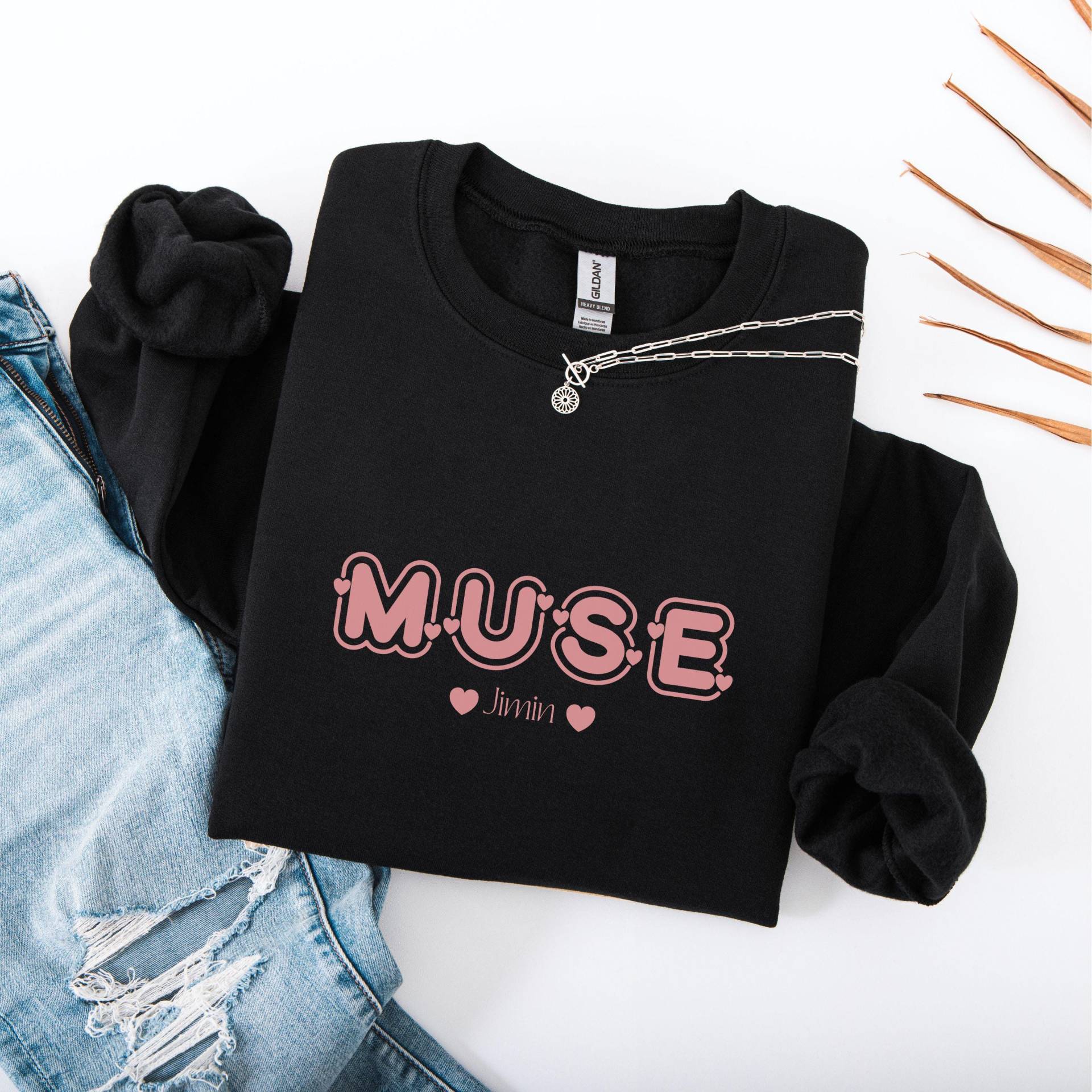 Bts Inspired Unisex Sweatshirt, Muse By Jimin Cozy Gift For Fan, Perfect Concerts & Casual Wear Bts Inspired Unisex Sweatshirt, Muse By Jimin Cozy Gift For Fan, Perfect Concerts & Casual Wear von LenasartLaB