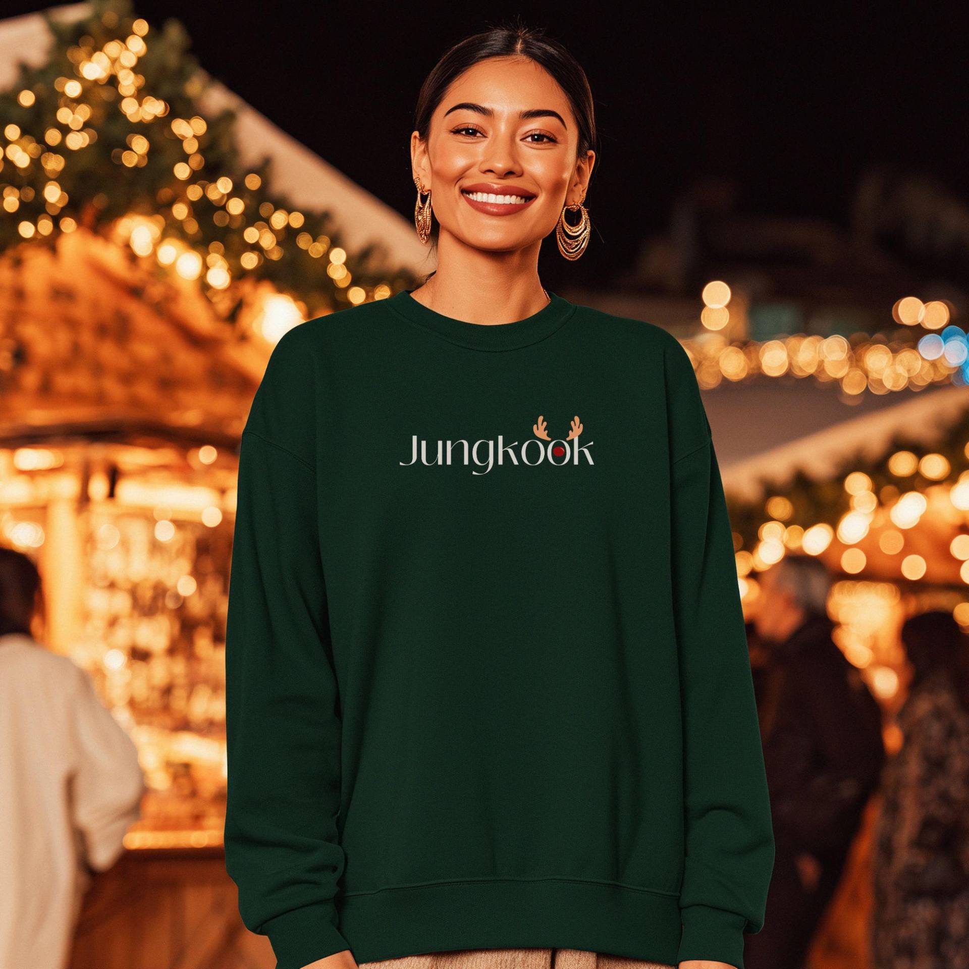 Jungkook Christmas Sweatshirt, Unisex Crewneck, Bts Fan Apparel, Holiday Gift, Cozy Outfit, Special Jungkook Christmas Sweatshirt, Unisex Crewneck, Bts Fan Apparel, Holiday Gift, Cozy Outfit, Special von LenasartLaB
