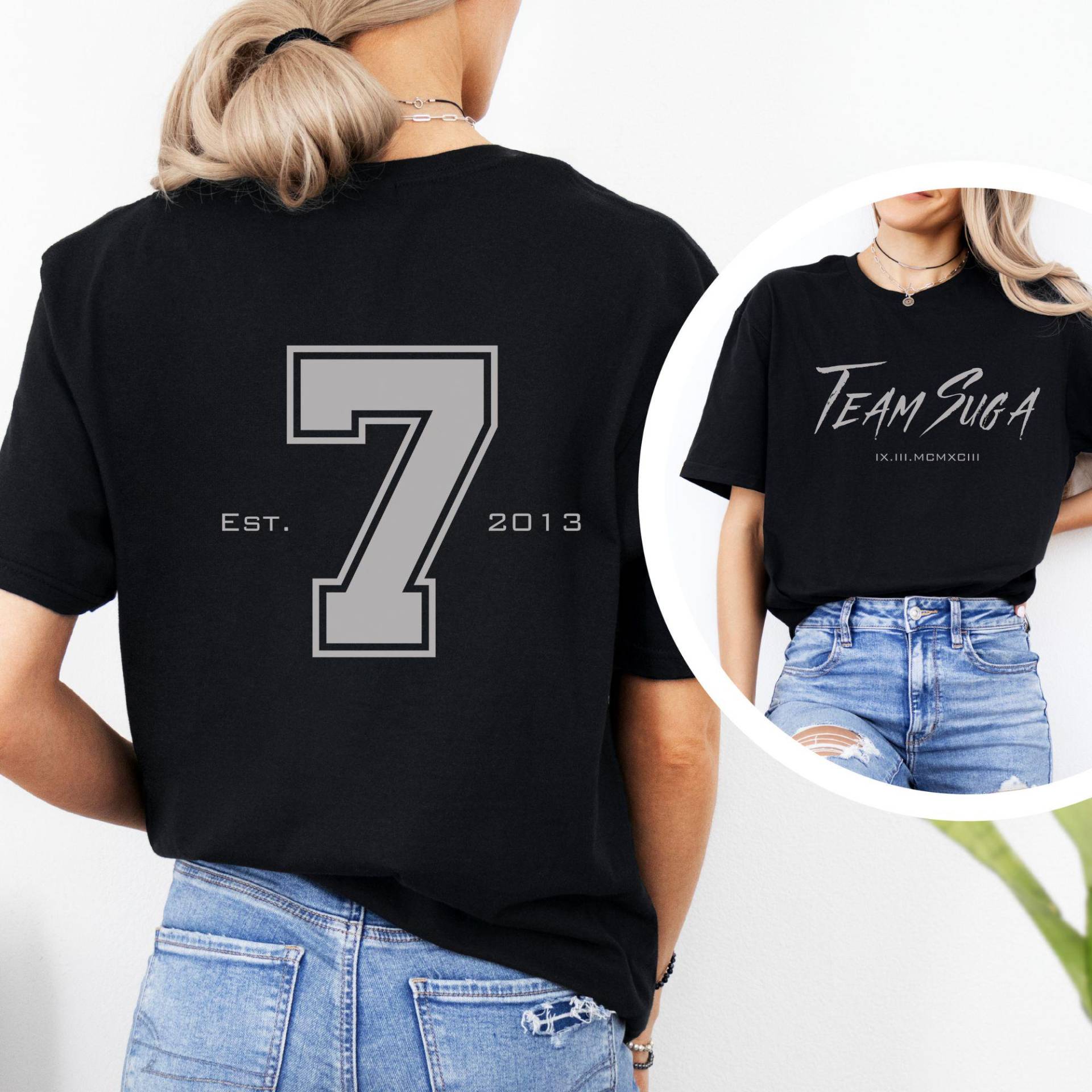 Team Suga Unisex T-Shirt, Perfect For Bts Fans, Casual Wear, Spirit, Birthdays, Concerts Team Suga Unisex T-Shirt, Perfect For Bts Fans, Casual Wear, Spirit, Birthdays, Concerts von LenasartLaB
