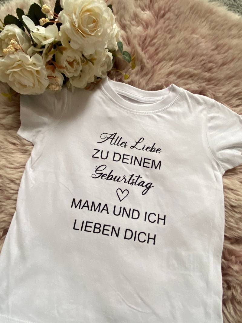 Langarm Kurzarm Shirt Oder Body, Sweatshirt Alles Liebe Zum Geburtstag Papa Geburtstagsgeschenk Vater Von Kind Pullover Personalisiert von LenasgeschenkeDE