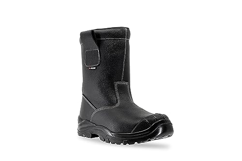 Lendeo Polar Black S3 CI SRC Stiefel gefüttert schwarzt Sicherheitsschuh Arbeitsstiefel, Größe:38 EU von Lendeo